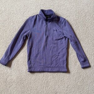 Under Armour Purple Quarter-Zip Fleece Pullover - Golf - Storm